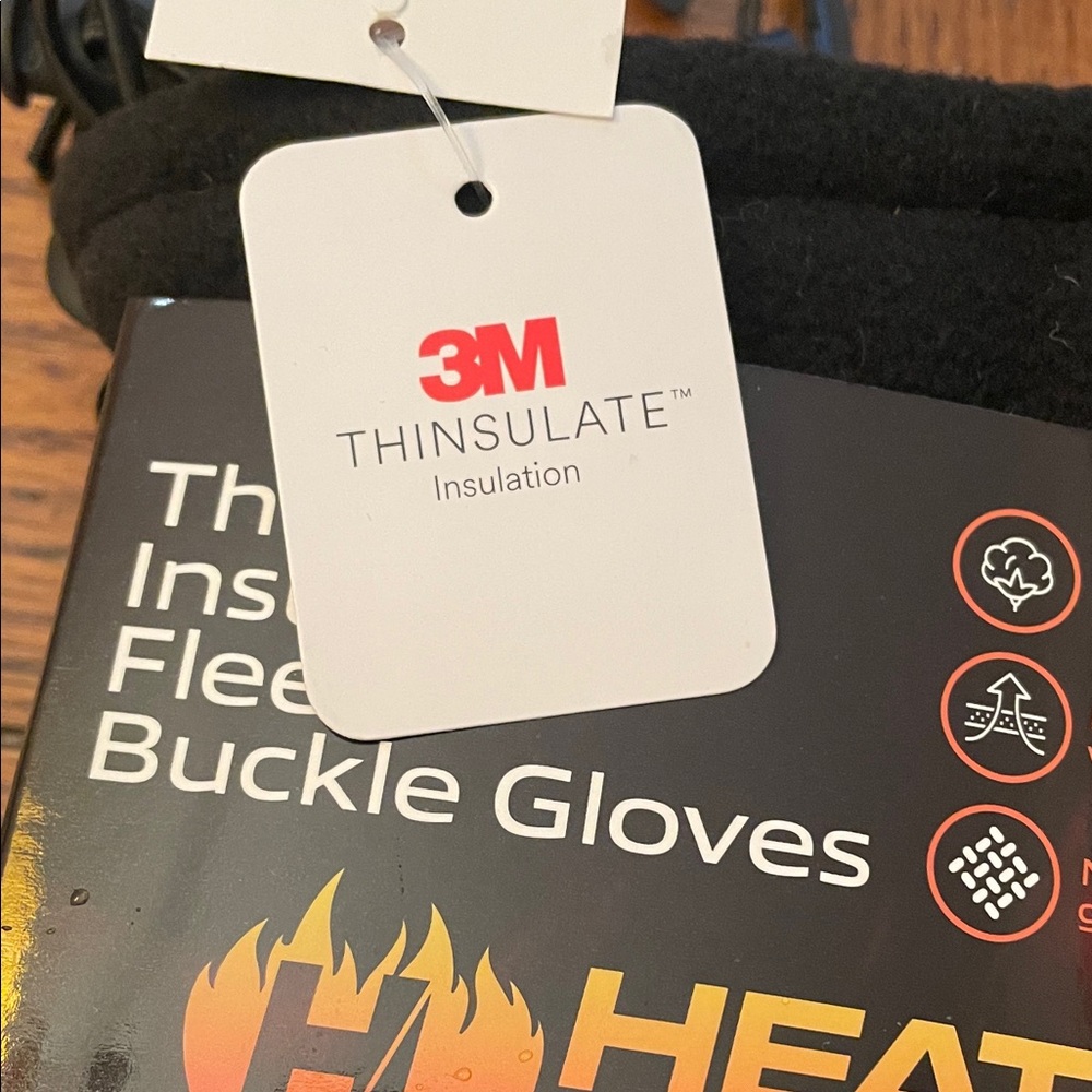 Black Thermal Insulated Fleece Gloves XXXL 3XL - Picture 8 of 8